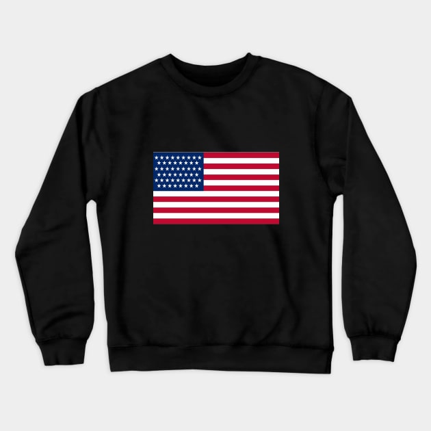 American flag Crewneck Sweatshirt by halazidan